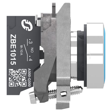 XB4BA615 Schneider - Harmony XB4 - bouton poussoir à impulsion complet bleu - Ø22 - 1NO