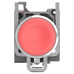 XB4BA425 Schneider - Harmony XB4 - bouton poussoir à impulsion complet rouge - Ø22 - 1NF