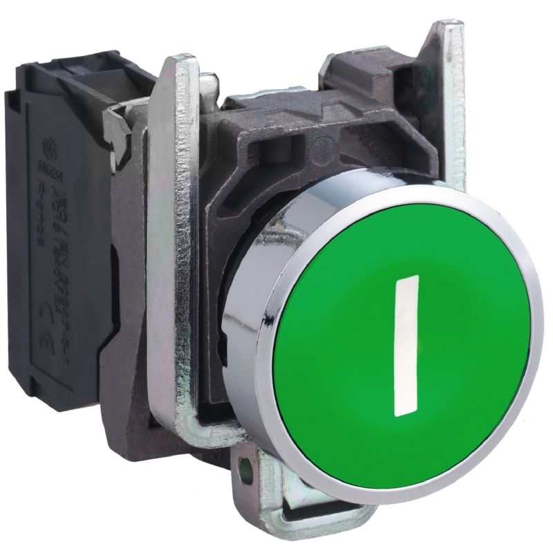 XB4BA3311 Schneider - Harmony XB4 - bouton poussoir impulsion complet vert - Ø22 - 1NO