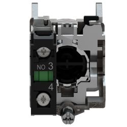XB4BA3311 Schneider - Harmony XB4 - bouton poussoir impulsion complet vert - Ø22 - 1NO