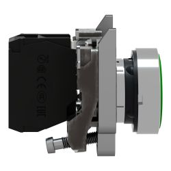 XB4BA3311 Schneider - Harmony XB4 - bouton poussoir impulsion complet vert - Ø22 - 1NO