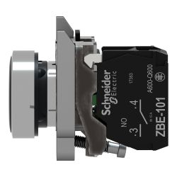 XB4BA3351 Schneider - Harmony XB4 - bouton poussoir à impulsion complet noir - Ø22 - 1NO