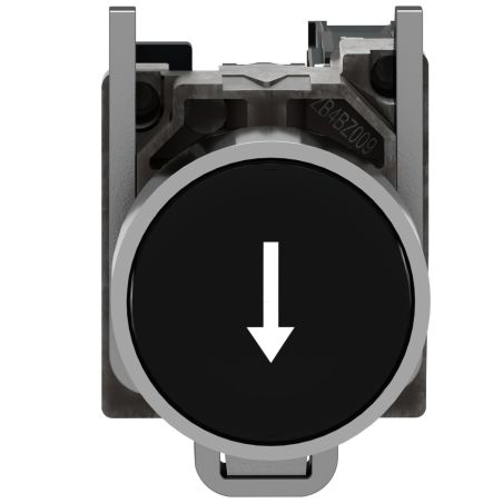 XB4BA3351 Schneider - Harmony XB4 - bouton poussoir à impulsion complet noir - Ø22 - 1NO