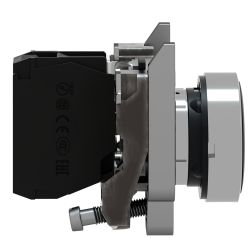 XB4BA3351 Schneider - Harmony XB4 - bouton poussoir à impulsion complet noir - Ø22 - 1NO