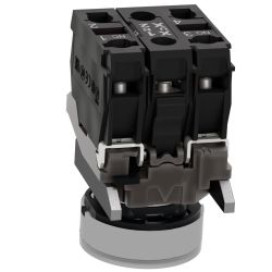XB4BW31B5 Schneider - Harmony XB4 - poussoir lumineux LED complet blanc - Ø22 - 24VACDC - 1NO+1NF