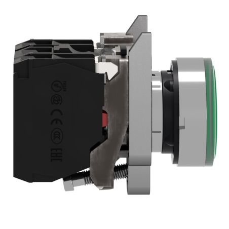 XB4BW33B5 Schneider - Harmony XB4 - poussoir lumineux LED complet vert - Ø22 - 24VACDC - 1NO+1NF