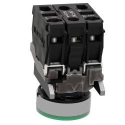 XB4BW33B5 Schneider - Harmony XB4 - poussoir lumineux LED complet vert - Ø22 - 24VACDC - 1NO+1NF