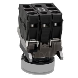 XB4BW31M5 Schneider - Harmony XB4 - poussoir lumineux LED complet blanc - Ø22 - 230V - 1NO+1NF