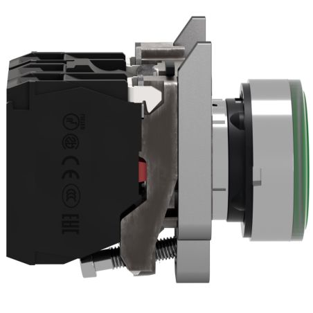 XB4BW33M5 Schneider - Harmony XB4 - poussoir lumineux LED complet vert - Ø22 - 230V - 1NO+1NF