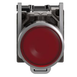 XB4BW34M5 Schneider - Harmony XB4 - poussoir lumineux LED complet rouge - Ø22 - 230V - 1NO+1NF