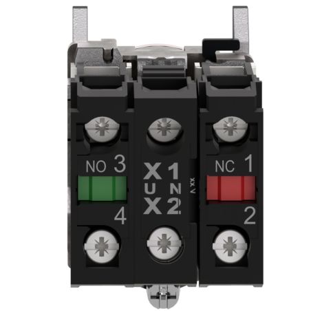 XB4BW34M5 Schneider - Harmony XB4 - poussoir lumineux LED complet rouge - Ø22 - 230V - 1NO+1NF