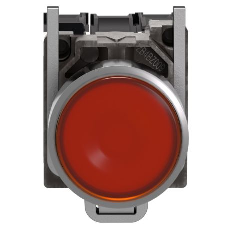 XB4BW35M5 Schneider - Harmony XB4 - poussoir lumineux LED complet orange - Ø22 - 230V - 1NO+1NF