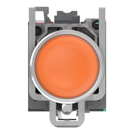 XB4BW35B55 Schneider - Harmony XB4 - poussoir lumineux LED complet orange - Ø22 - 24VACDC - 1NO+1NF