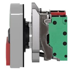 XB4BL734155 Schneider - Harmony - Bouton marche arrêt métal complet- 1NO+1NF