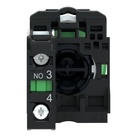 XB5AA51 Schneider - Harmony XB5 - bouton poussoir affleurant complet - Ø22 - jaune - 1NO