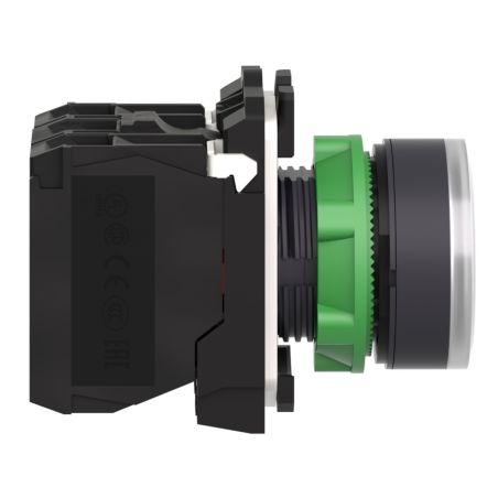 XB5AW31B5 Schneider - Harmony XB5 - bouton poussoir lumineux blanc Ø22 - impulsion - 24V - 1NO+1NF