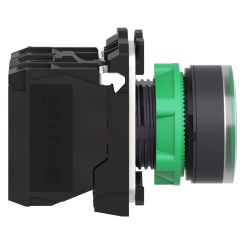 XB5AW33B5 Schneider - Harmony XB5 - bouton poussoir lumineux vert Ø22 - impulsion - 24V - 1NO+1NF