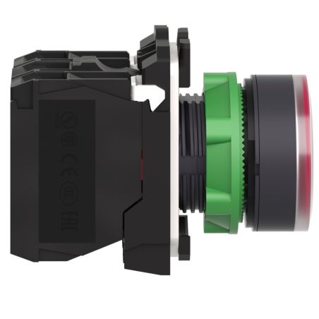 XB5AW34B5 Schneider - Harmony XB5 - bouton poussoir lumineux rouge Ø22 - impulsion - 24V - 1NO+1NF