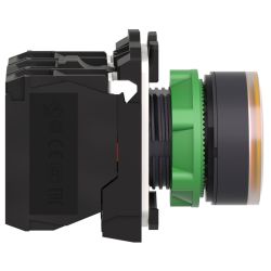 XB5AW35B5 Schneider - Harmony XB5 - bouton poussoir lumineux orange Ø22 - impulsion - 24V - 1NO+1NF