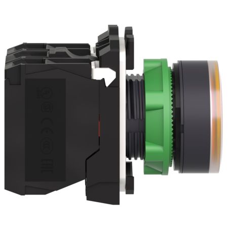 XB5AW35B5 Schneider - Harmony XB5 - bouton poussoir lumineux orange Ø22 - impulsion - 24V - 1NO+1NF