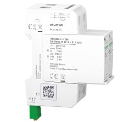 A9L2F120 Schneider - Acti9 IPRDF20r Parafoudre autoprotégé phase + neutre - type 2 + 3 - 20kA