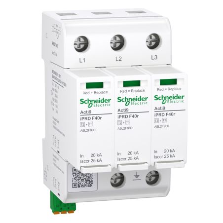 A9L2F340 Schneider - Acti9 IPRDF40r Parafoudre autoprotégé triphasé - 40kA