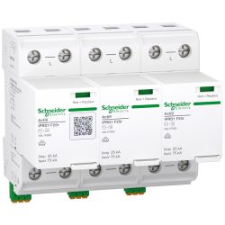 A9L1F325 Schneider - Acti9 IPRD1F25r - Parafoudre autoprotégé - triphasé + neutreType 1+2 - 25kA