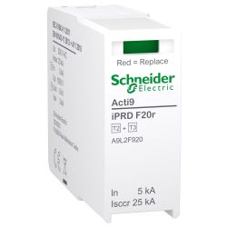 A9L2F920 Schneider - Acti9 iPRDF20r - Cartouche débrochable autoprotégé phase type 2+3