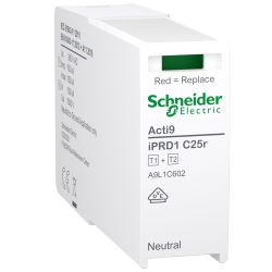 A9L1C602 Schneider - Acti9 IPRD1C25r - Cartouche Parafoudre neutre Type 1+2