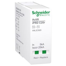 A9L2C920 Schneider - Acti9 iPRDC20r - Cartouche débrochable Compact phase type 2+3