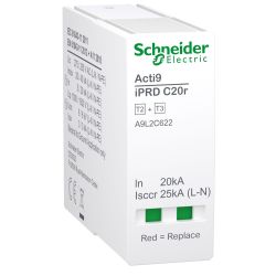 A9L2C622 Schneider - Acti9 iPRDC20r - Cartouche débrochable Compact neutre type 2+3