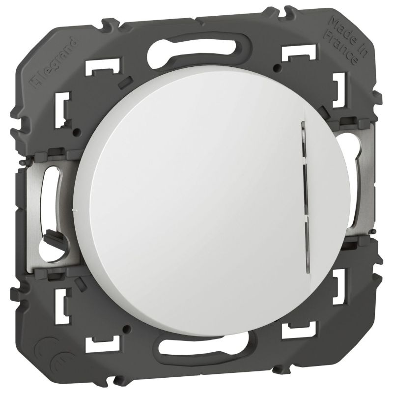 600016 Legrand - Dooxie Poussoir simple avec voyant lumineux 6A 250V - Blanc