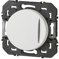 600016 Legrand - Dooxie Poussoir simple avec voyant lumineux 6A 250V - Blanc
