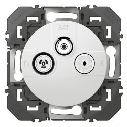 600353 Legrand - Dooxie Prise TV-R-SAT 1 câble - Blanc