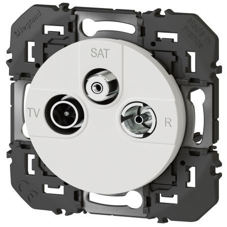600353 Legrand - Dooxie Prise TV-R-SAT 1 câble - Blanc