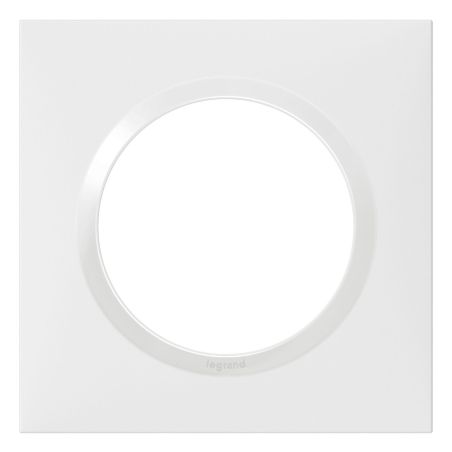 600801 Legrand - Dooxie Plaque de finition carrée 1 poste - Blanc