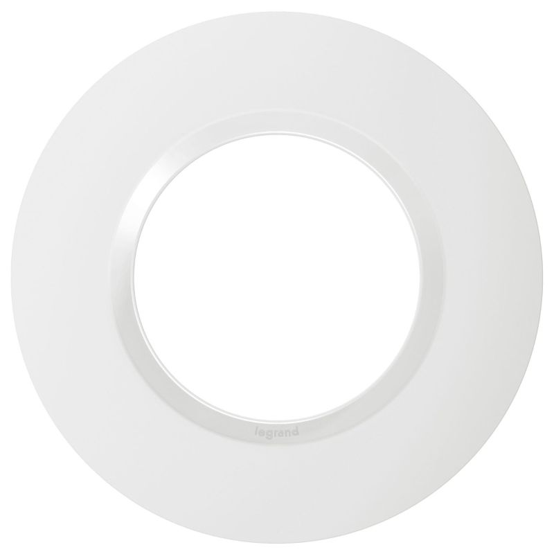 600980 Legrand - Dooxie Plaque de finition ronde 1 poste - Blanc