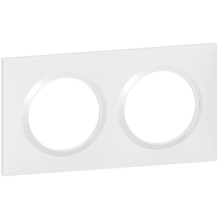 600802 Legrand - Dooxie Plaque de finition carrée 2 postes - Blanc