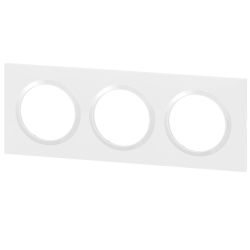 600803 Legrand - Dooxie Plaque de finition carrée 3 postes - Blanc