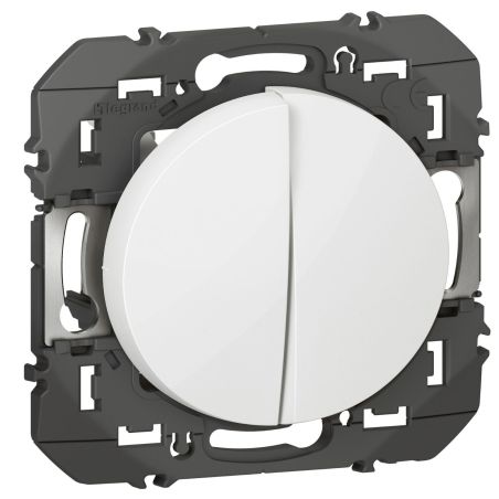 600031 Legrand - Dooxie Transformeur 5 fonctions va-et-vient et poussoir - Blanc