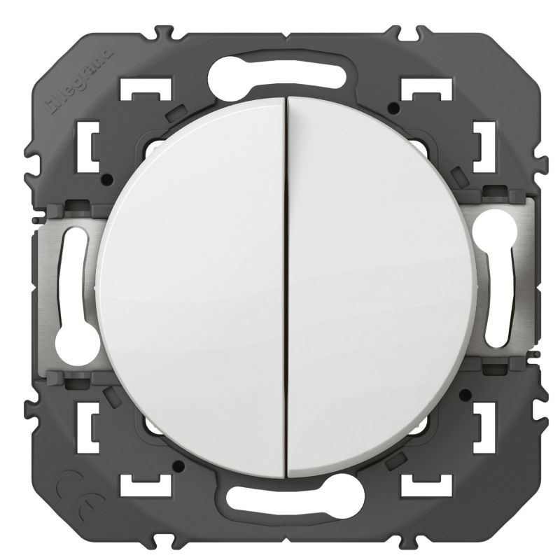 600031 Legrand - Dooxie Transformeur 5 fonctions va-et-vient et poussoir - Blanc