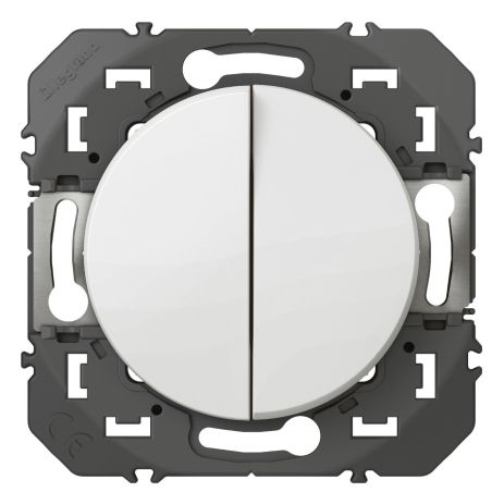 600031 Legrand - Dooxie Transformeur 5 fonctions va-et-vient et poussoir - Blanc
