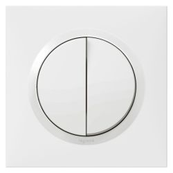 600731 Legrand - Dooxie One Transformeur 5 fonctions livré avec plaque carrée et griffes - Blanc