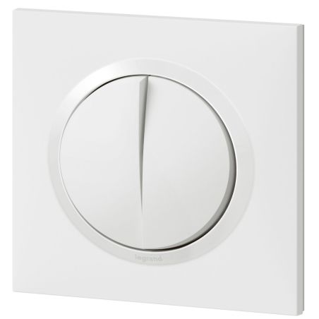 600731 Legrand - Dooxie One Transformeur 5 fonctions livré avec plaque carrée et griffes - Blanc