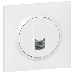 600776 Legrand - Dooxie One Prise RJ45 catégorie 6 FTP livrée avec plaque - Blanc