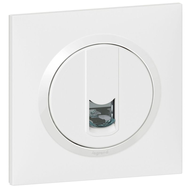 600776 Legrand - Dooxie One Prise RJ45 catégorie 6 FTP livrée avec plaque - Blanc