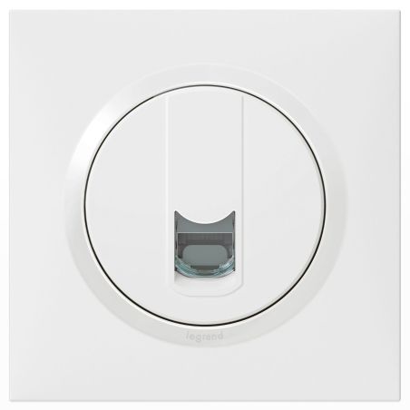 600776 Legrand - Dooxie One Prise RJ45 catégorie 6 FTP livrée avec plaque - Blanc
