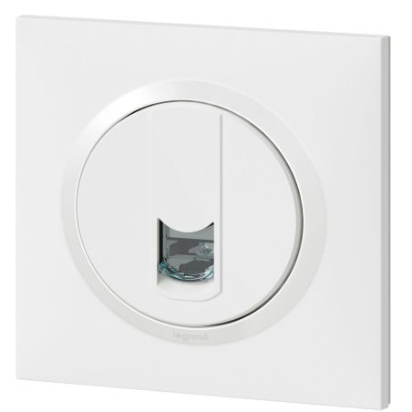 600776 Legrand - Dooxie One Prise RJ45 catégorie 6 FTP livrée avec plaque - Blanc