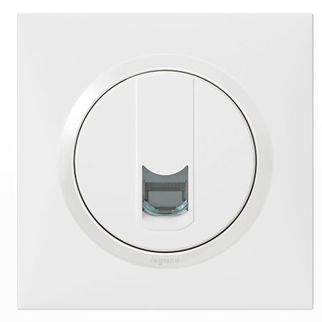 600777 Legrand - Dooxie One Prise RJ45 catégorie 5e FTP livrée avec plaque - Blanc