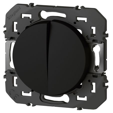 600231 Legrand - Dooxie Transformeur 5 fonctions va-et-vient et poussoir - Noir